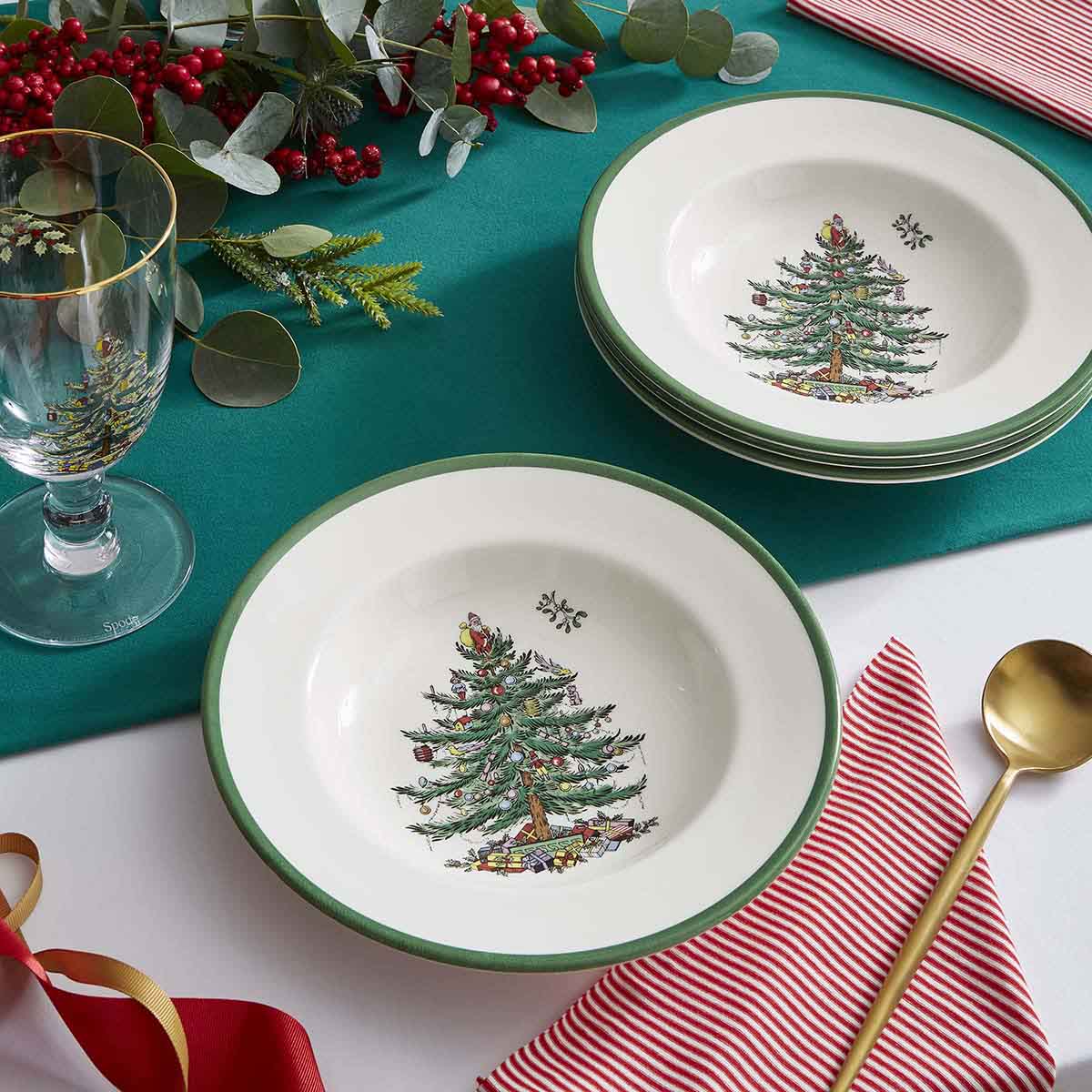 Christmas Tree Soup Plate image number null
